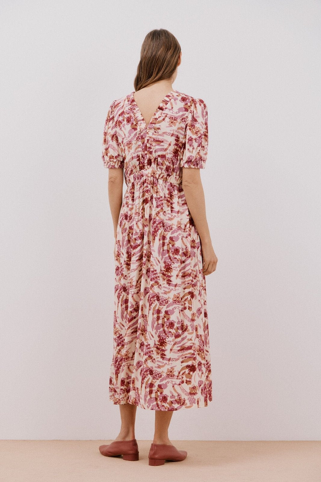 Cortefiel Long Sleeve Dress - Multicoloured 6 Shaws Department Stores