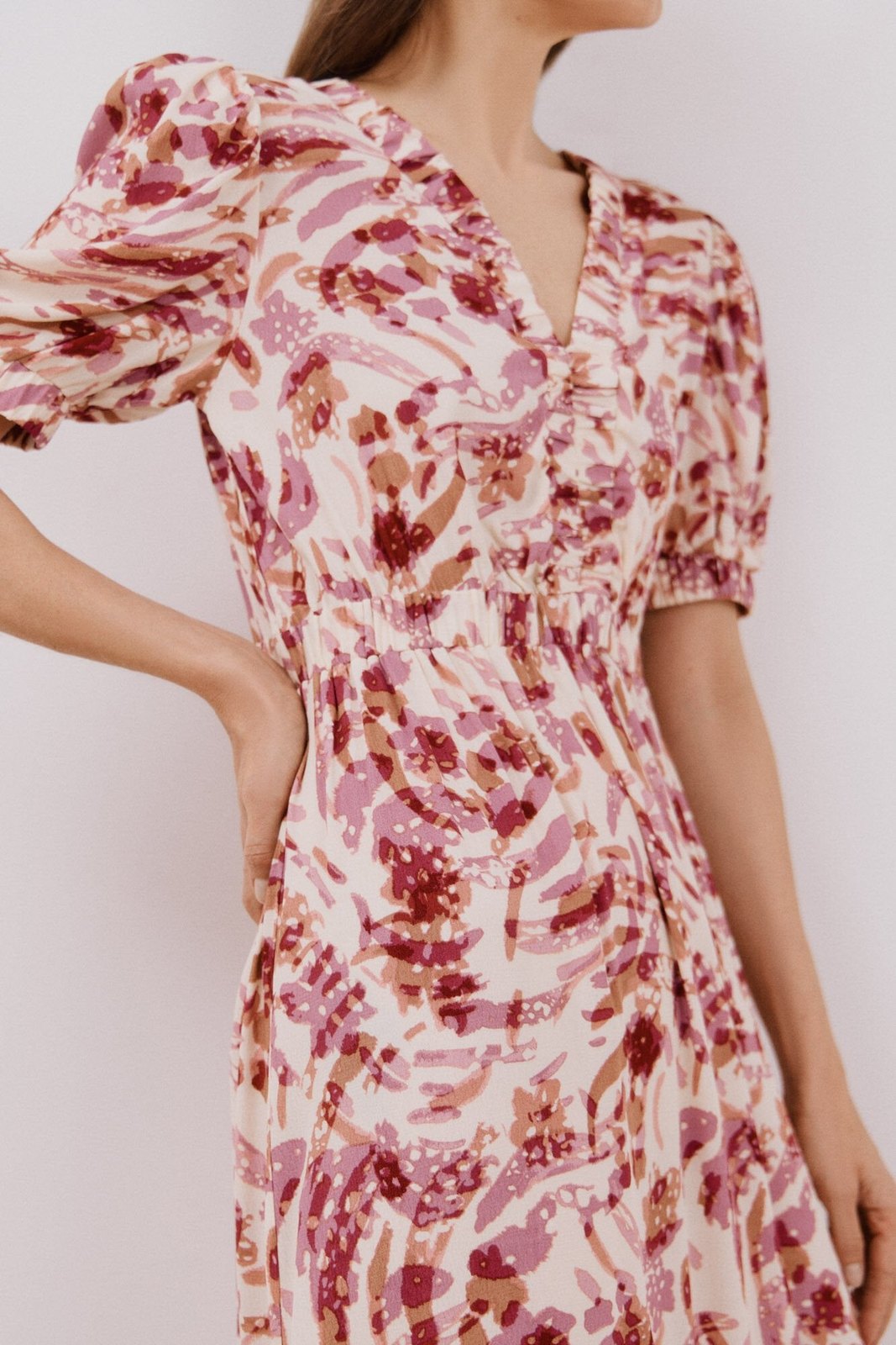 Cortefiel Long Sleeve Dress - Multicoloured 3 Shaws Department Stores
