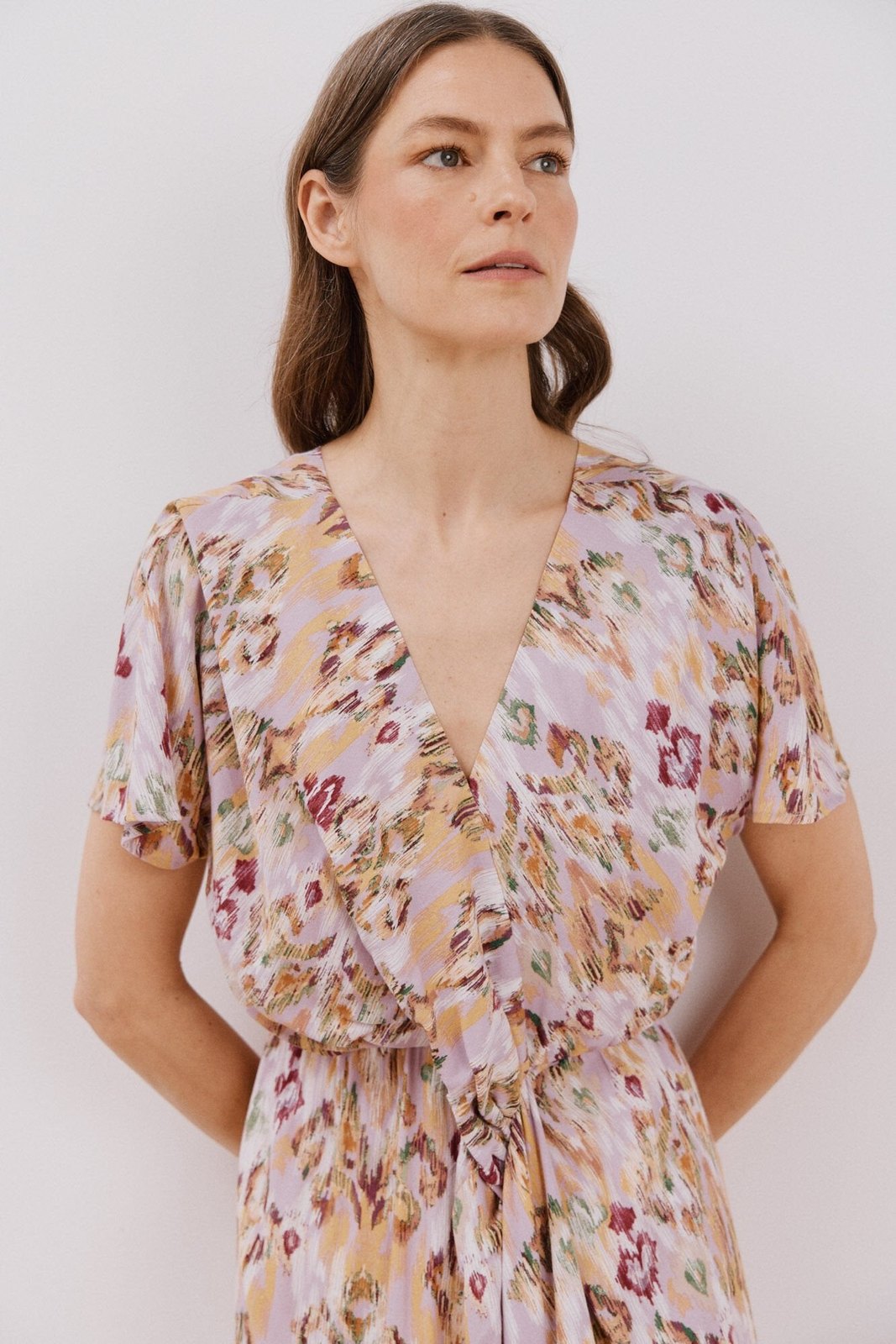 Cortefiel Long Sleeve Dress - Multicoloured 4 Shaws Department Stores