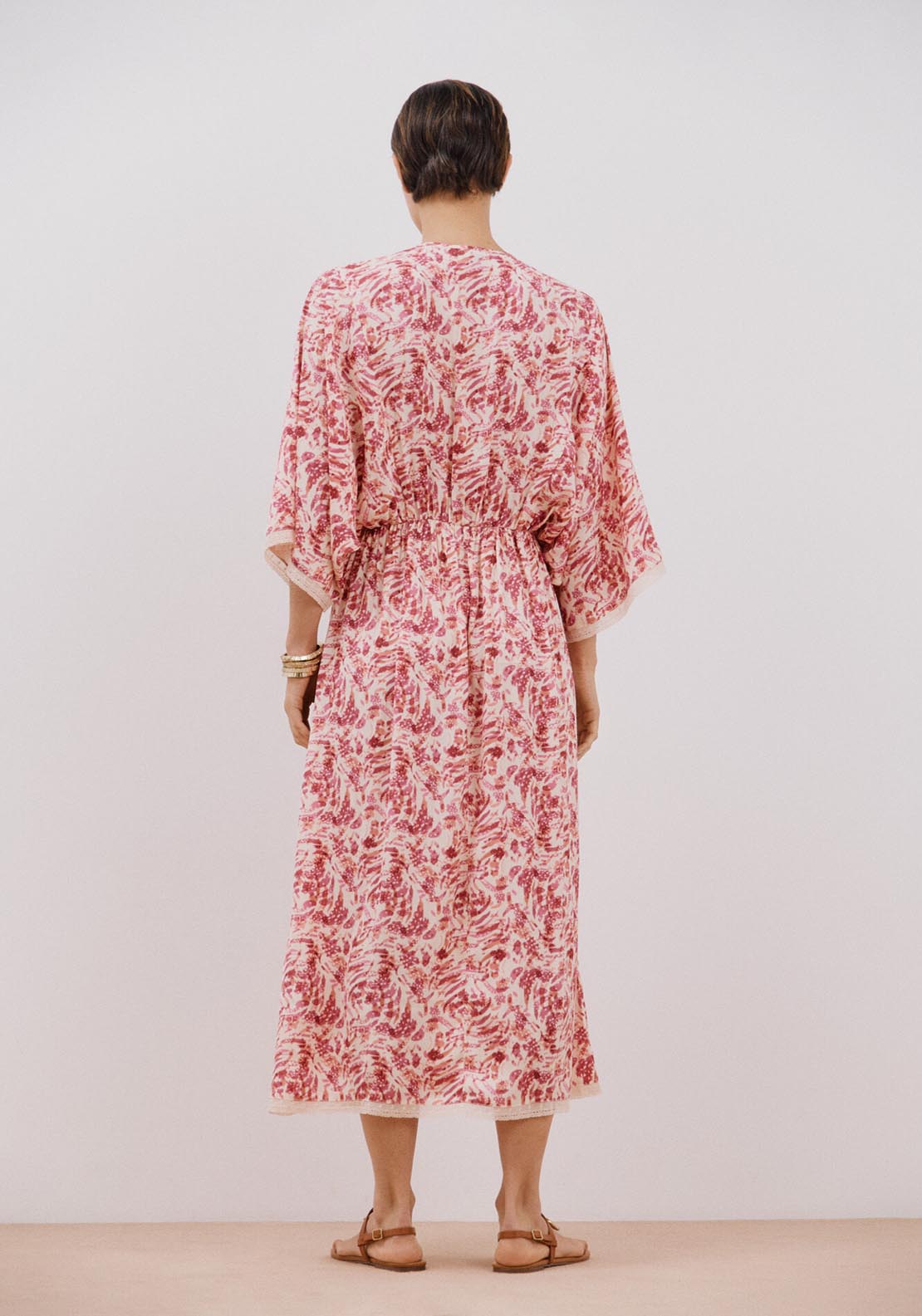 Cortefiel Long Printed Dress - Multicoloured 2 Shaws Department Stores