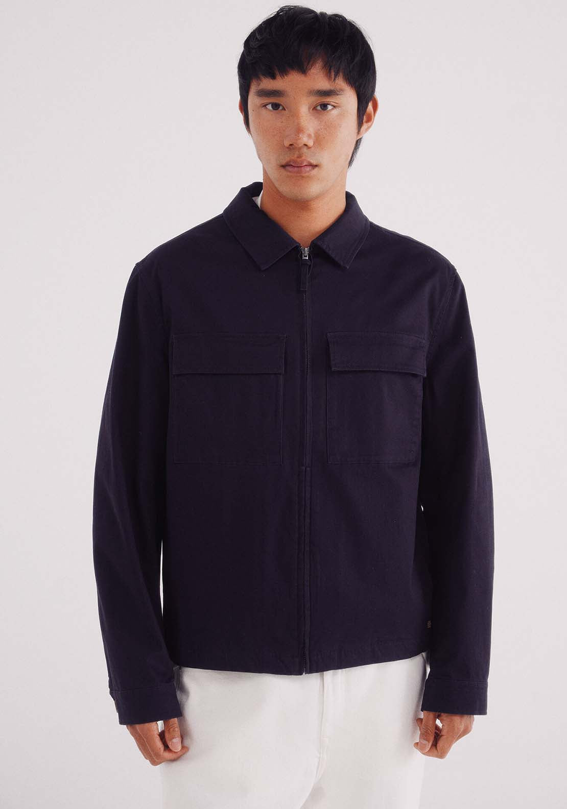 Cotton Overshirt - Blue