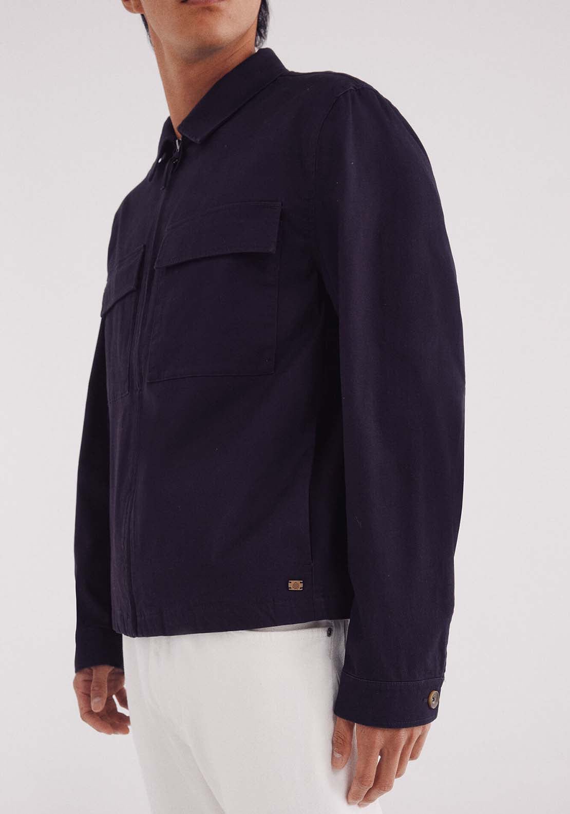 Cotton Overshirt - Blue