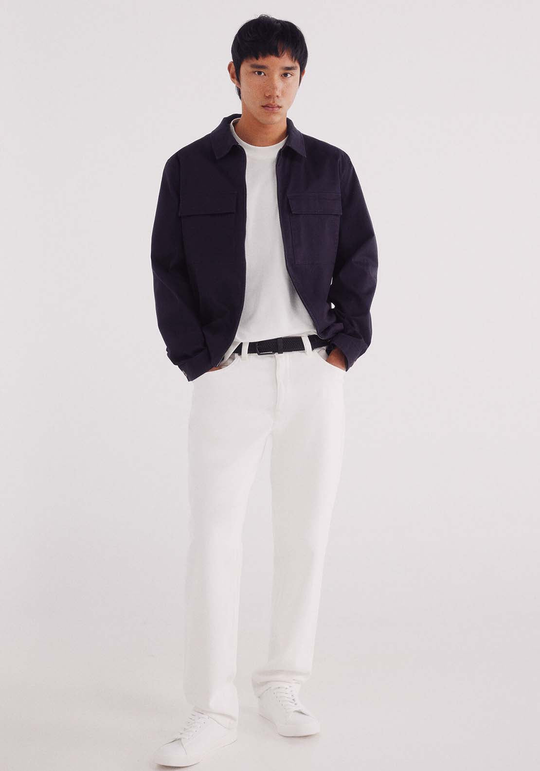 Cotton Overshirt - Blue