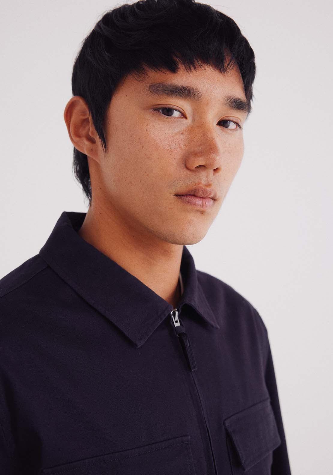 Cotton Overshirt - Blue