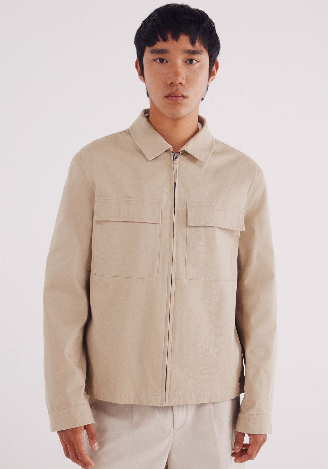 Cotton Overshirt - Beige