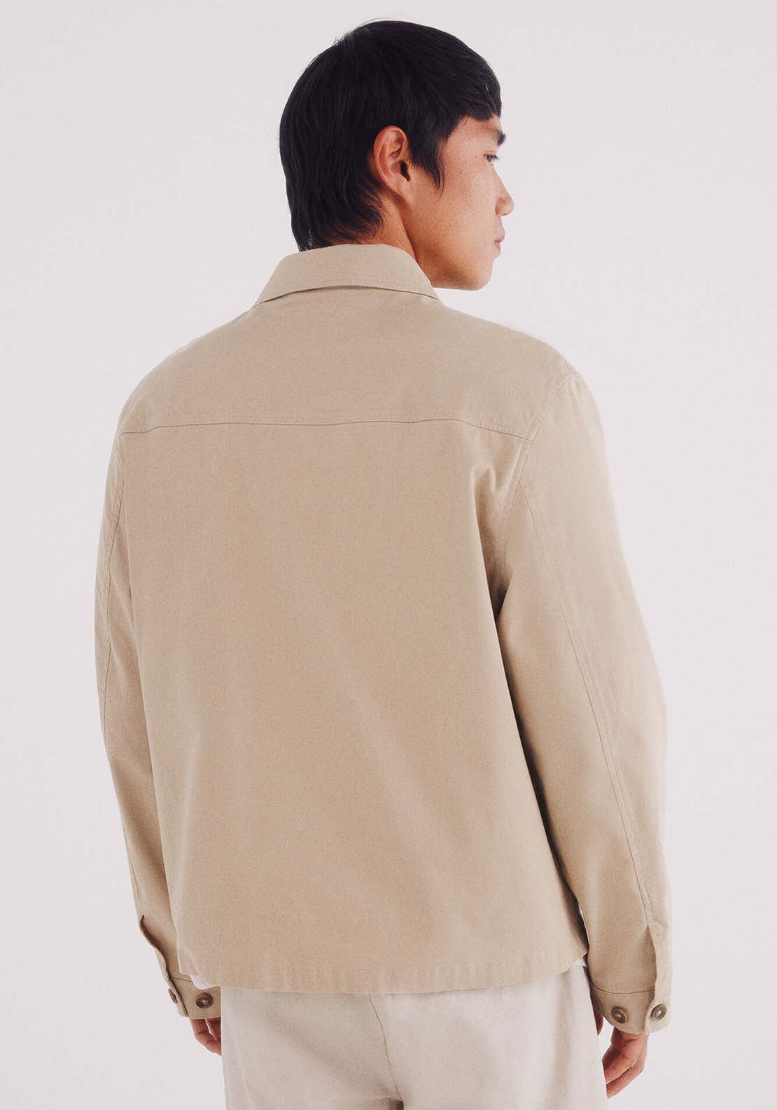 Cotton Overshirt - Beige