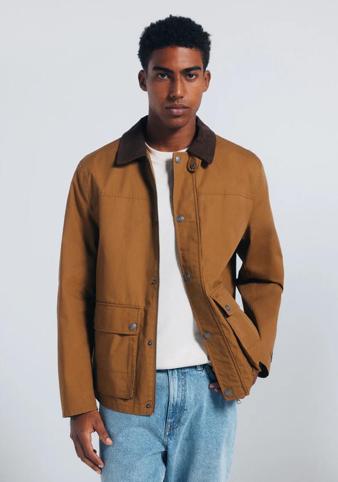 Springfield Short Barbour Jacket - Gold 1 Shaws Department Stores
