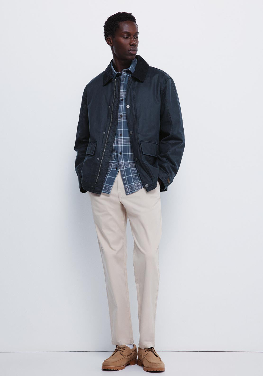 Waxed Parka - Blue