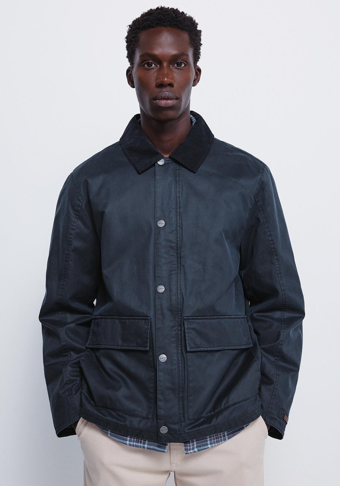 Waxed Parka - Blue