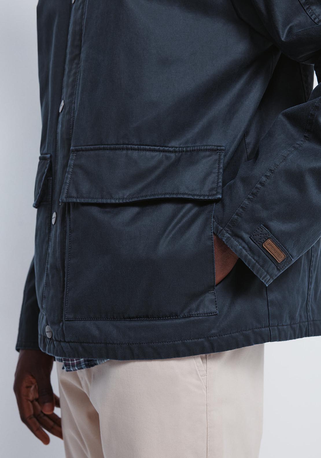 Waxed Parka - Blue