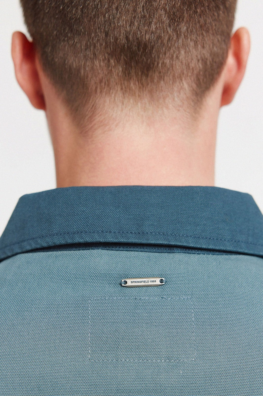 Contrast Washed Jacket - Blue