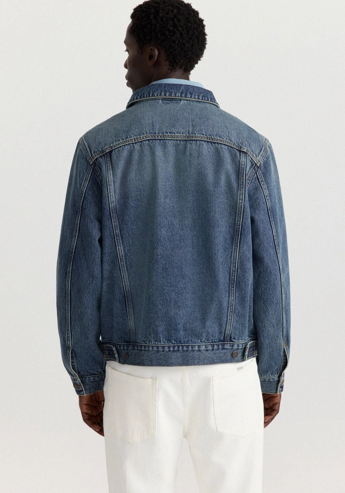 Trucker Denim Jacket - Blue