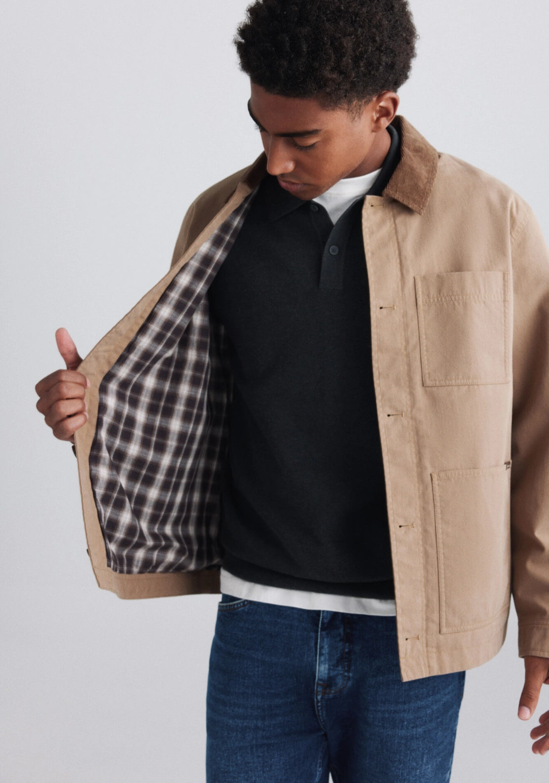 Versatile Overshirt - Beige/camel