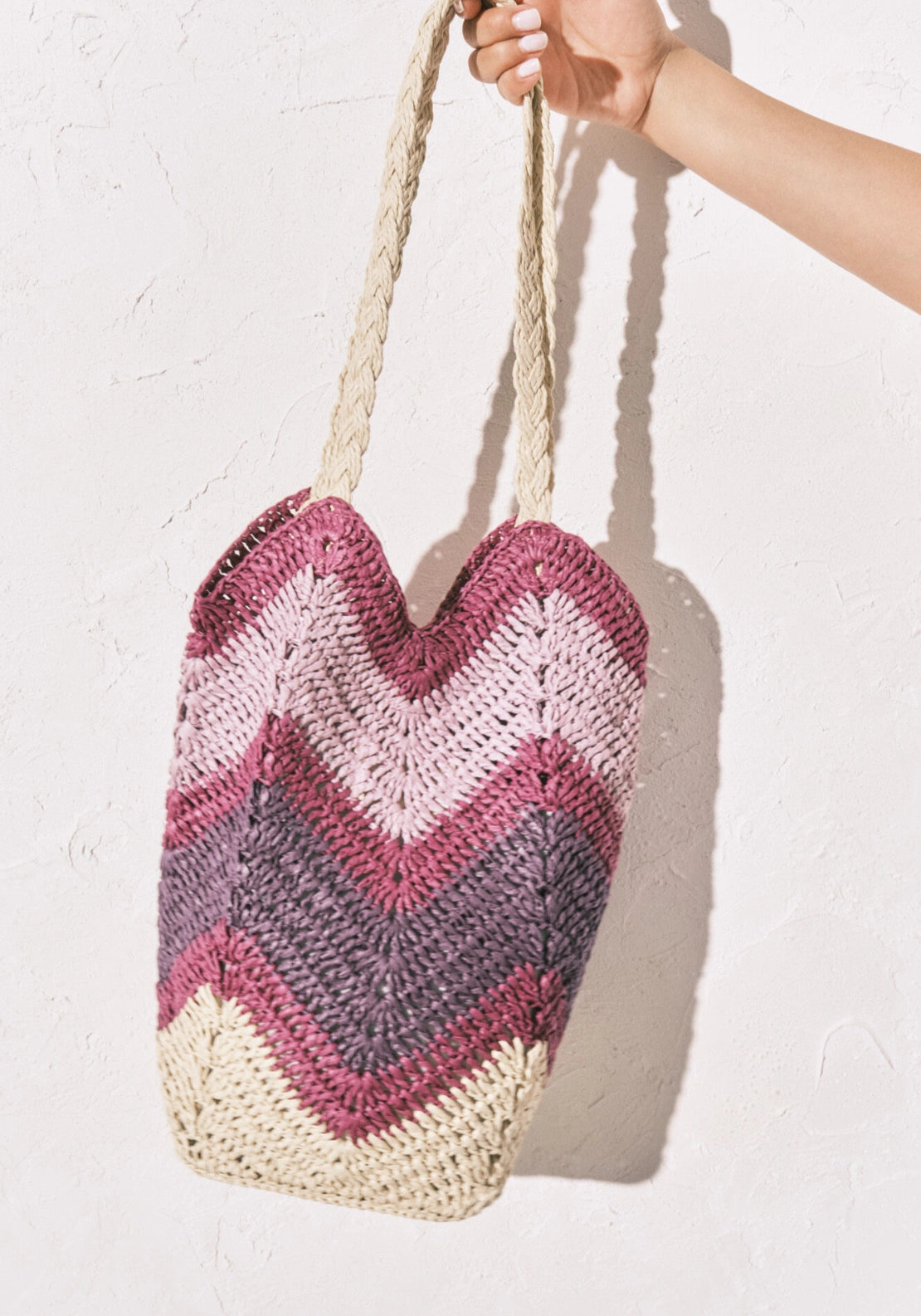 Raffia Shoulder Bag - Multicolour