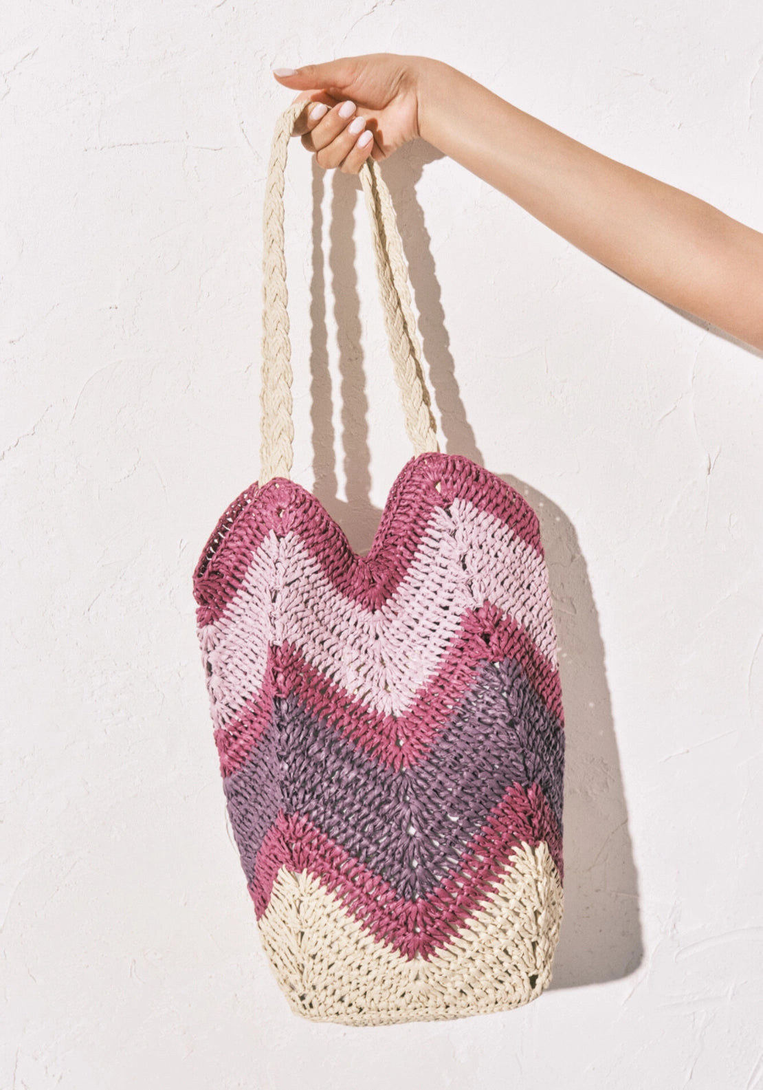 Raffia Shoulder Bag - Multicolour