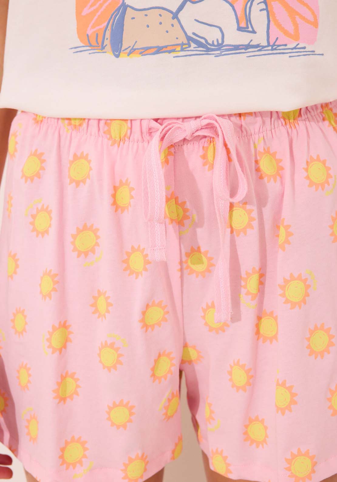 Sleeveless Short Pant Pyjama - White