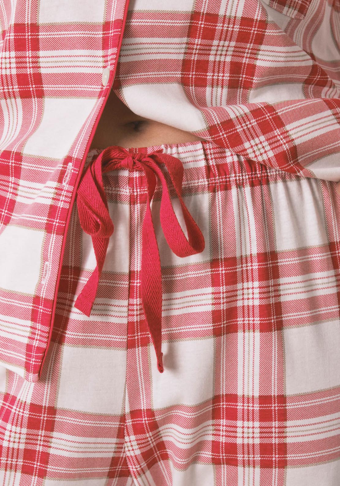 Womensecret Long Sleeves Masculine Pyjama - Red / Coral 5 Shaws Department Stores