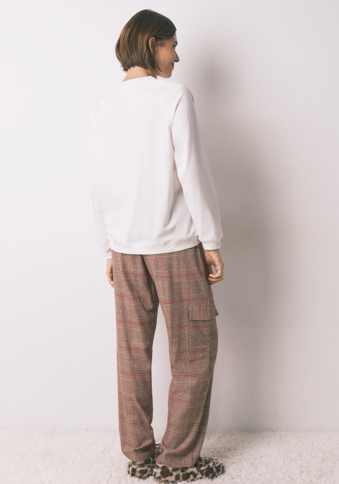 Womensecret Long Sleeves Long Pant Pyjama - Ivory 2 Shaws Department Stores