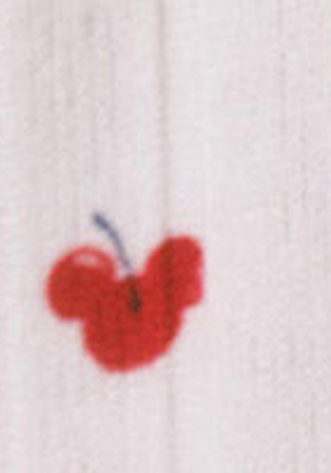 Mickey Print Long Pyjamas - White