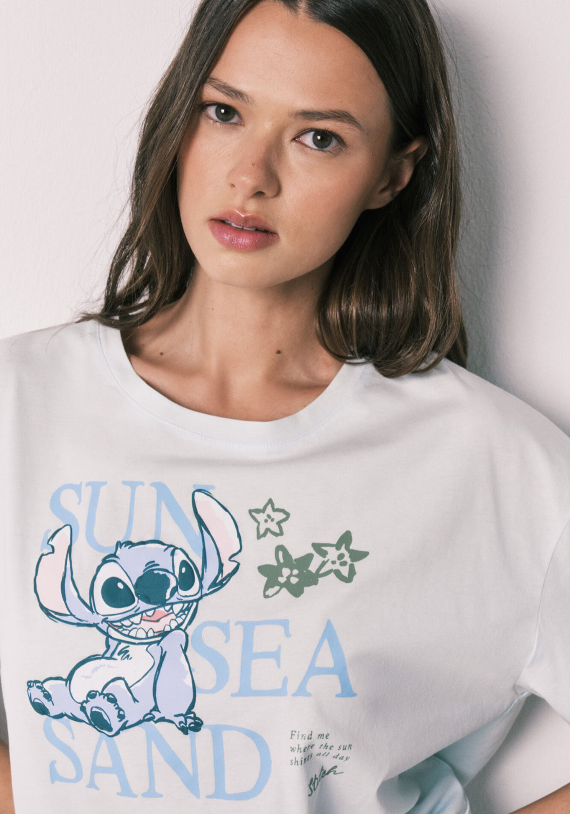 Short Sleeve Stitch Short Pyjamas - Blue