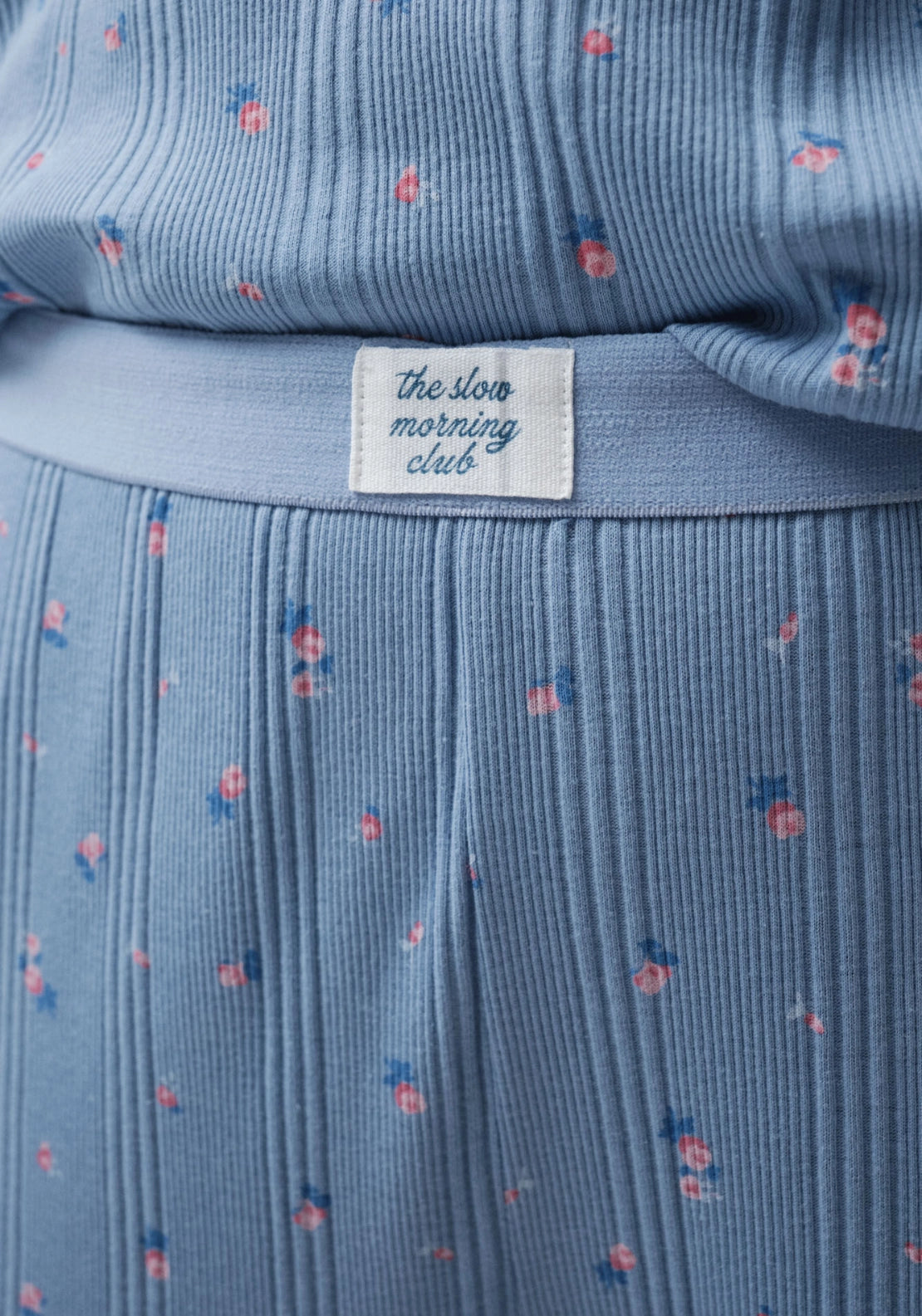 Coffee Club Cotton Long Pyjamas - Blue
