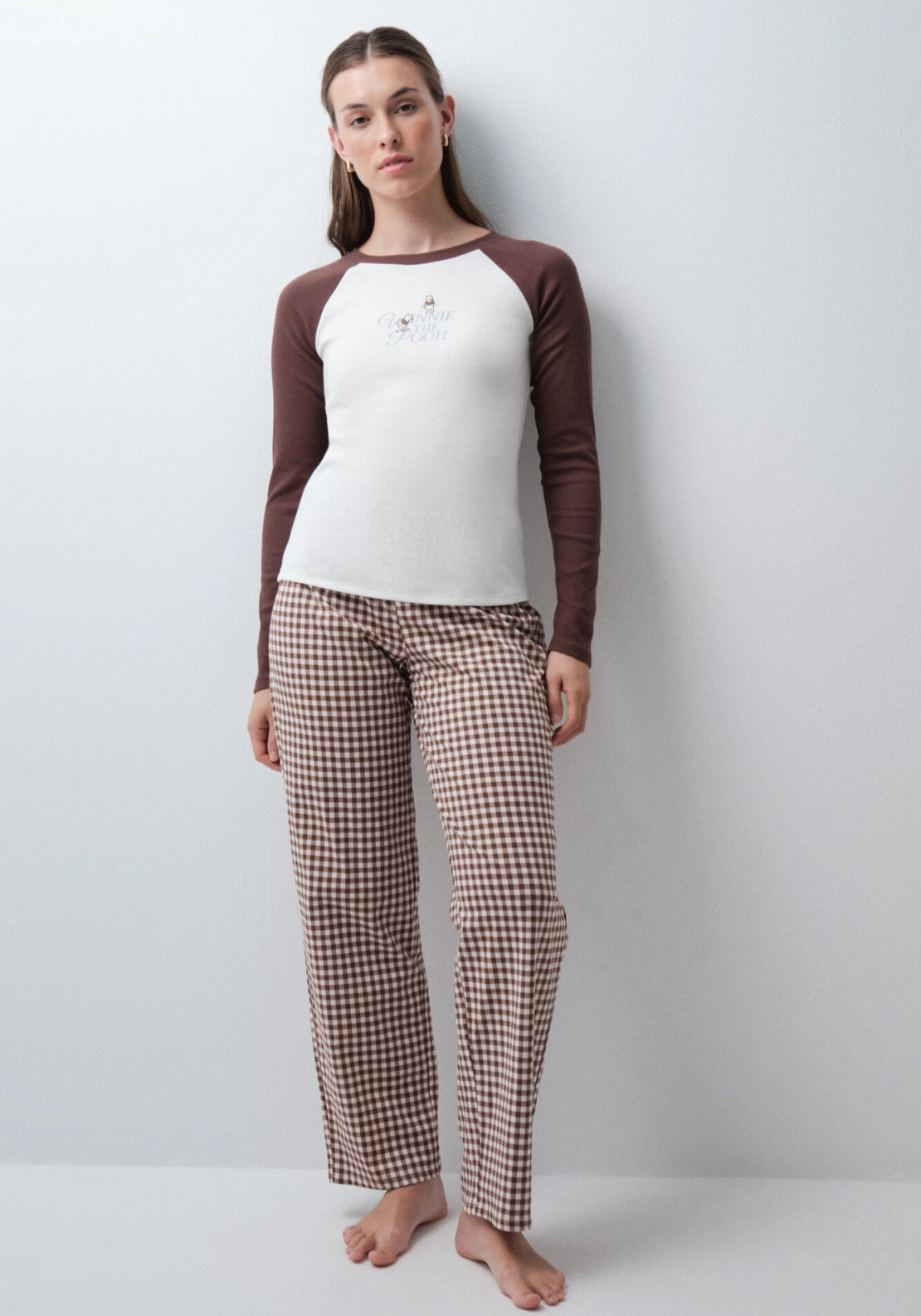 Winnie The Pooh Cotton Long Pyjamas - Brown