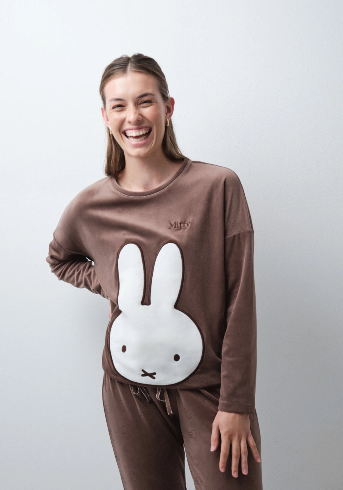 Miffy 3D Long Pyjamas - Brown