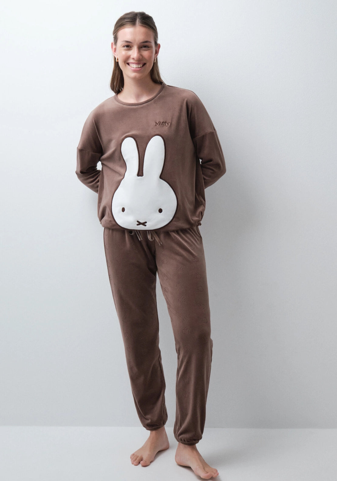Miffy 3D Long Pyjamas - Brown