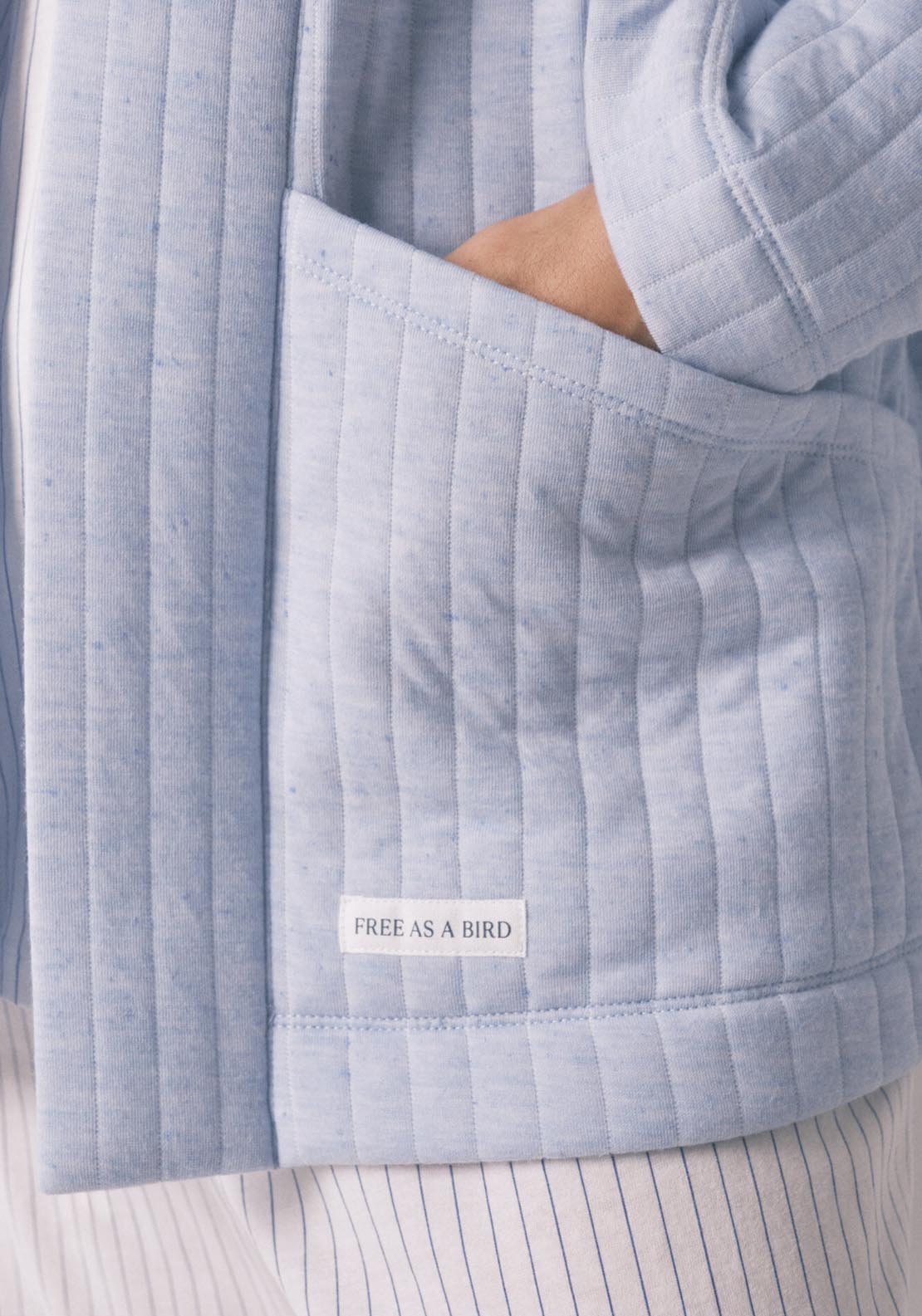 Short Puffer Robe - Blue