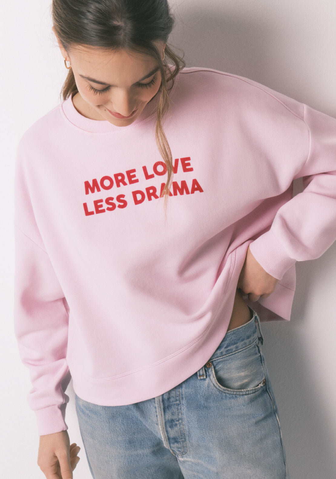 Cotton Sweatshirt - Pink