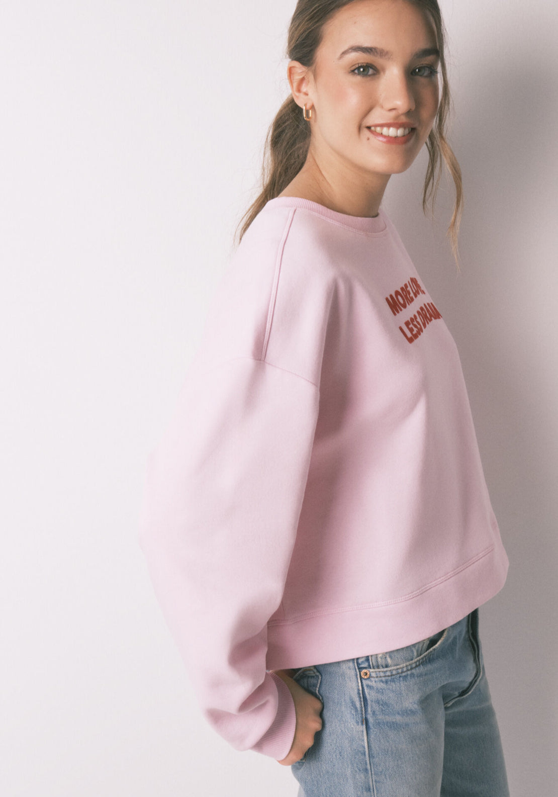 Cotton Sweatshirt - Pink