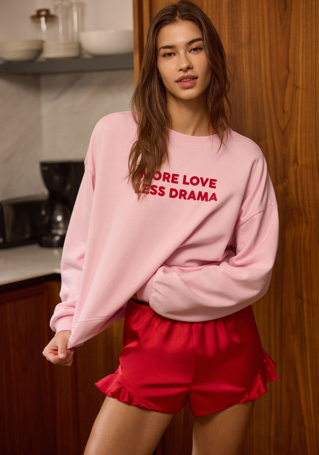 Cotton Sweatshirt - Pink