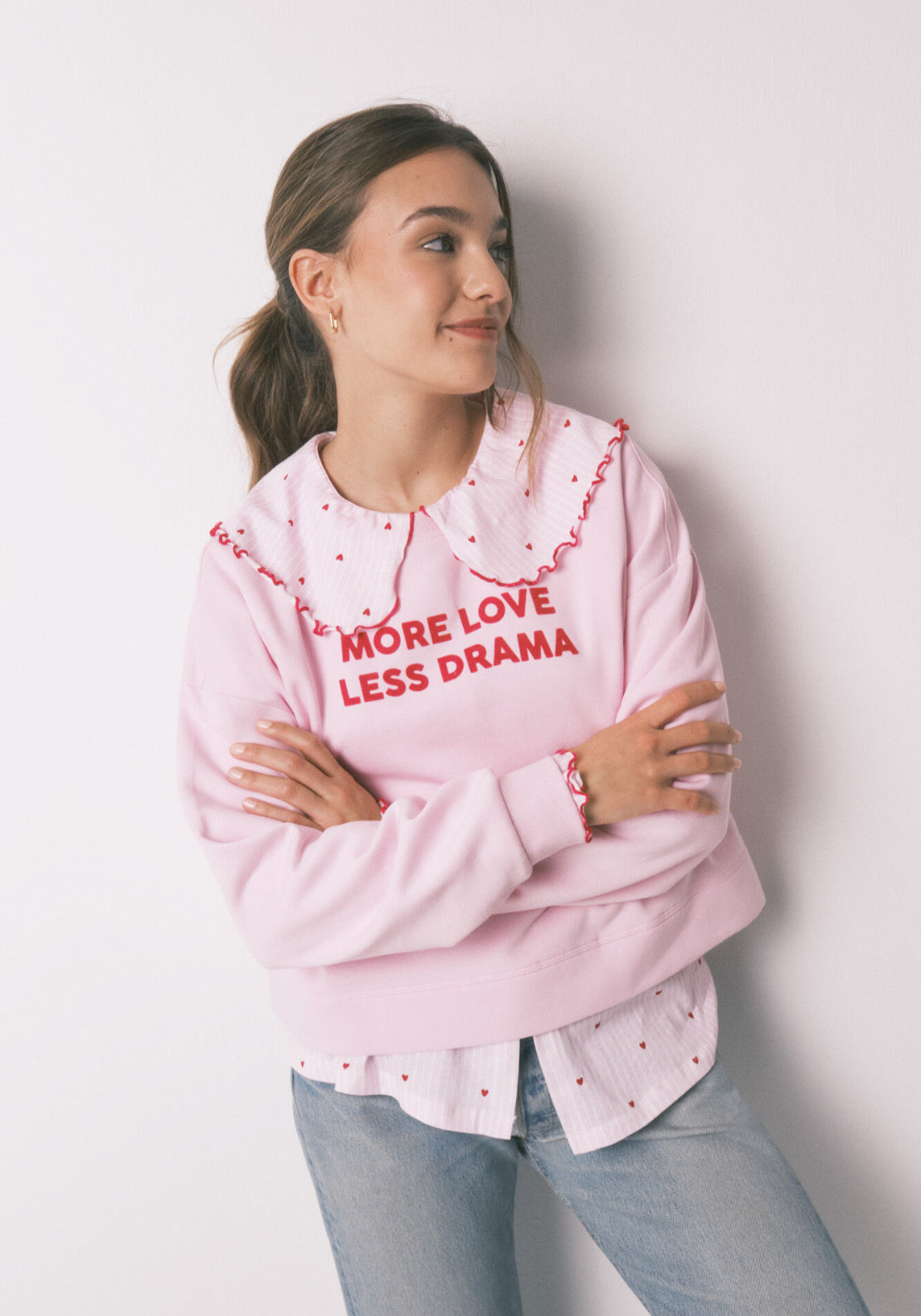 Cotton Sweatshirt - Pink