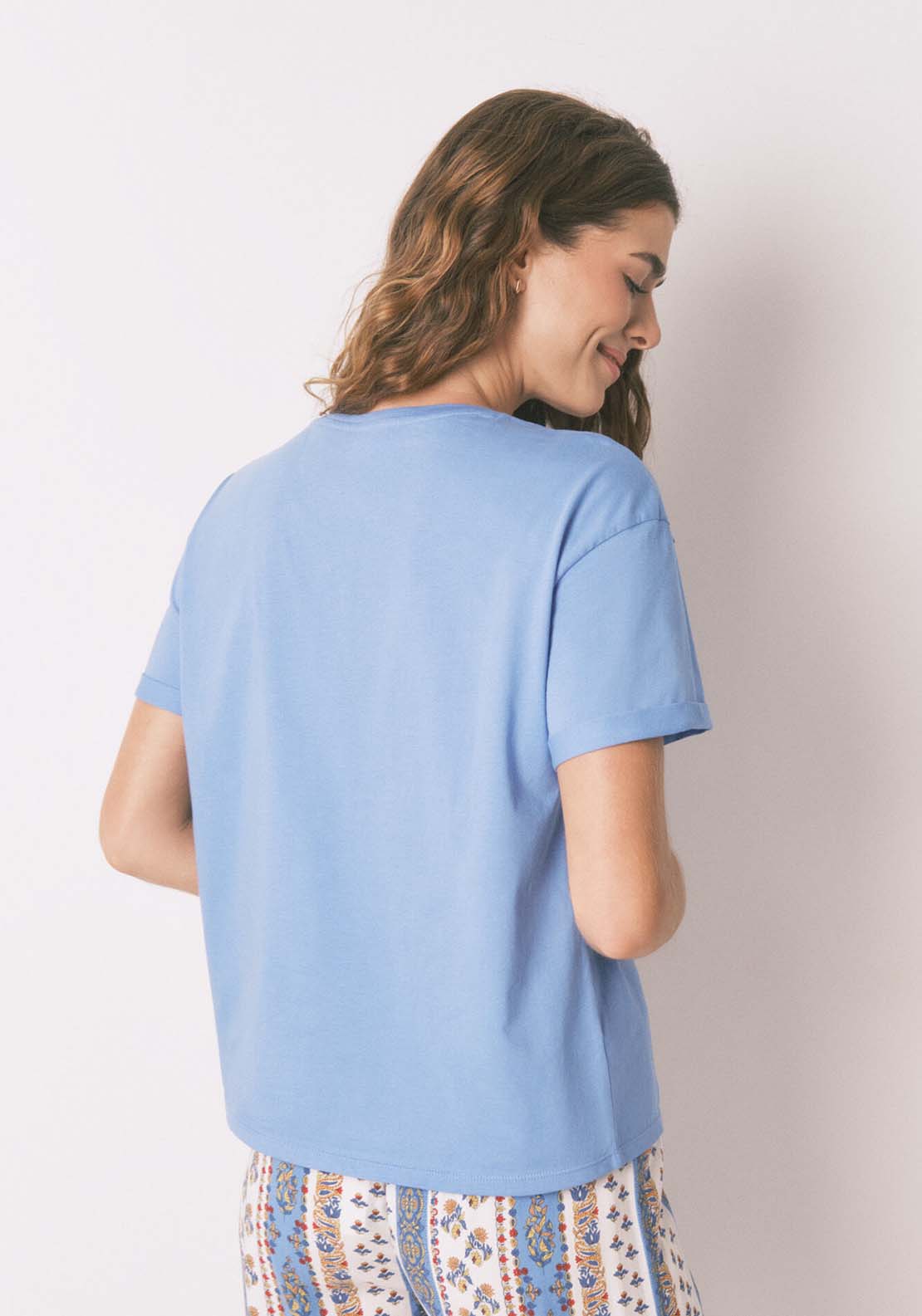 Short Sleeves T-Shirt - Blue