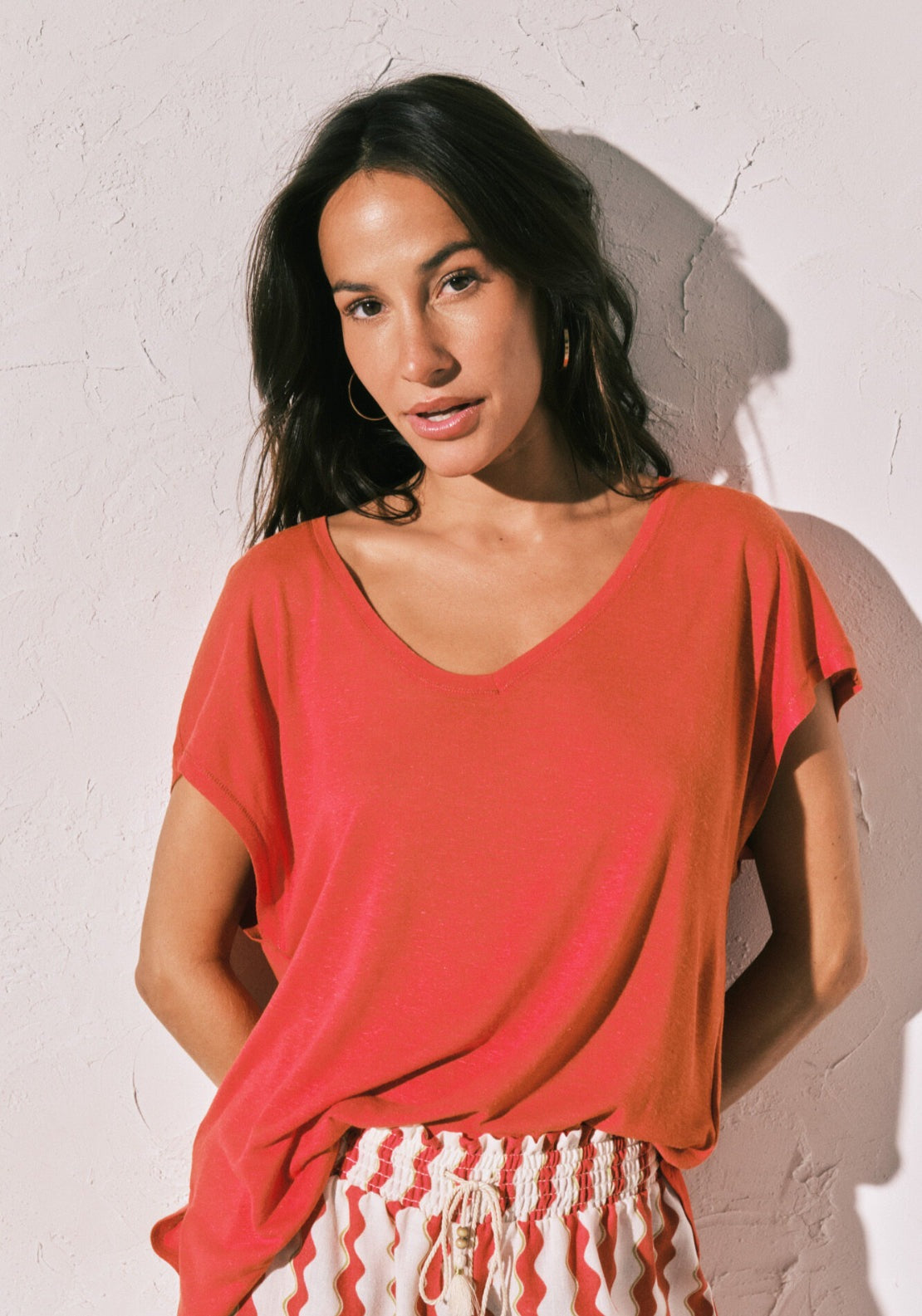 Short Sleeve T-Shirt - Coral