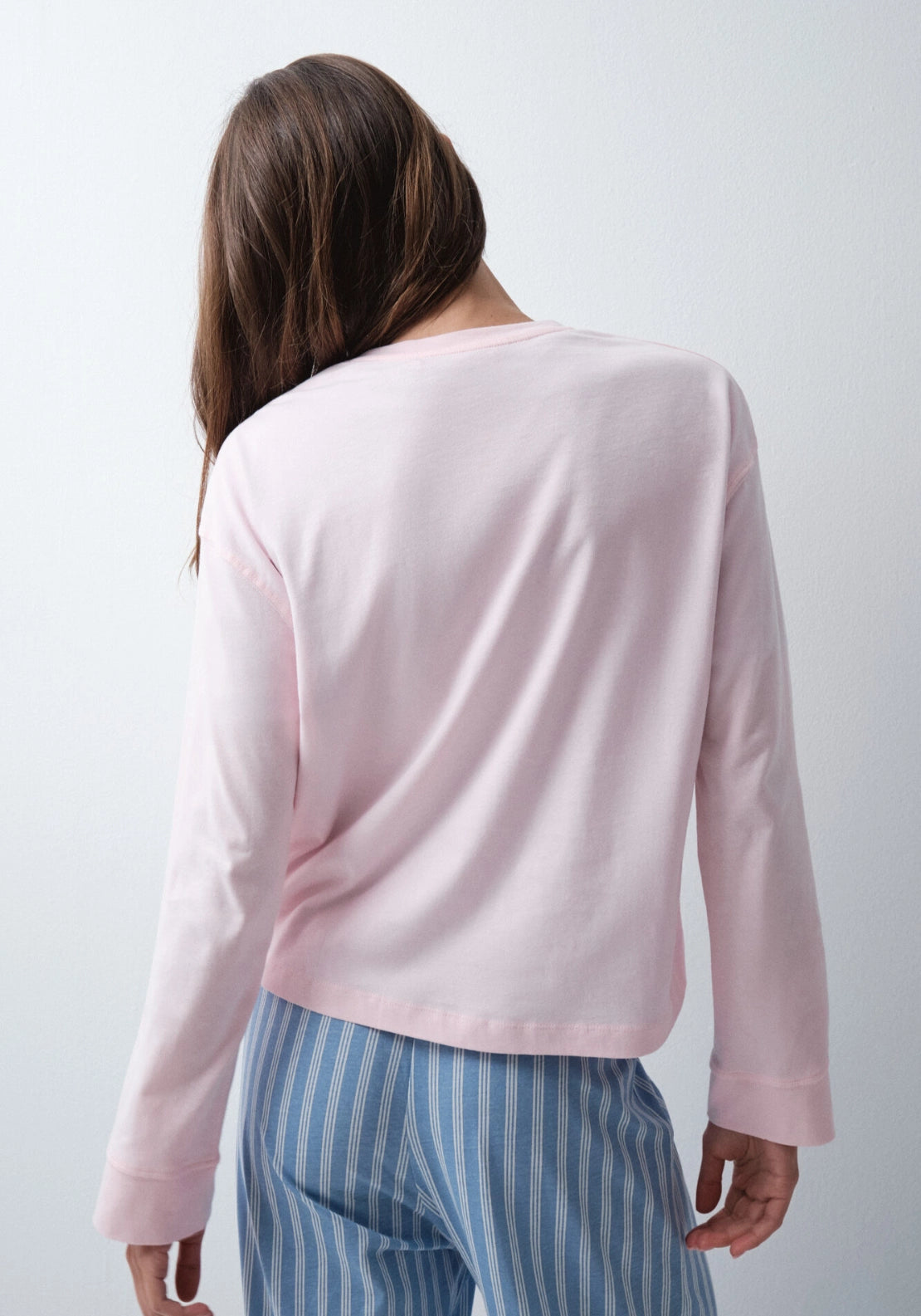 Cotton Pocket PJ Top - Pink