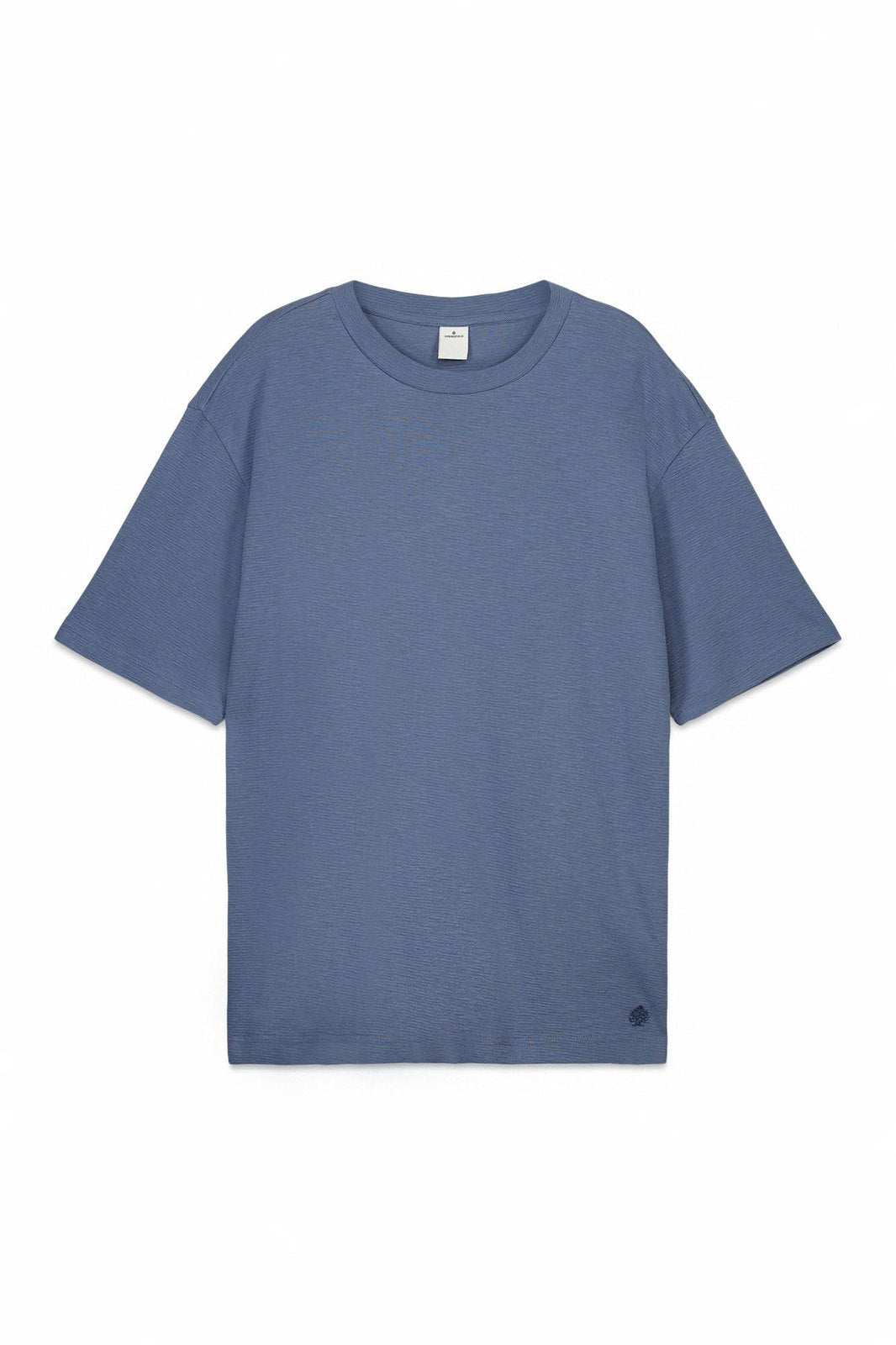 Short Sleeve Textured T-Shirt - Blue
