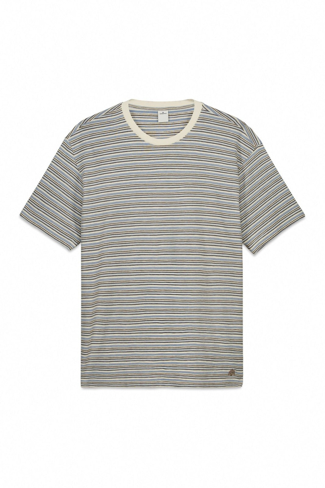 Short Sleeve Stripe T-Shirt - White