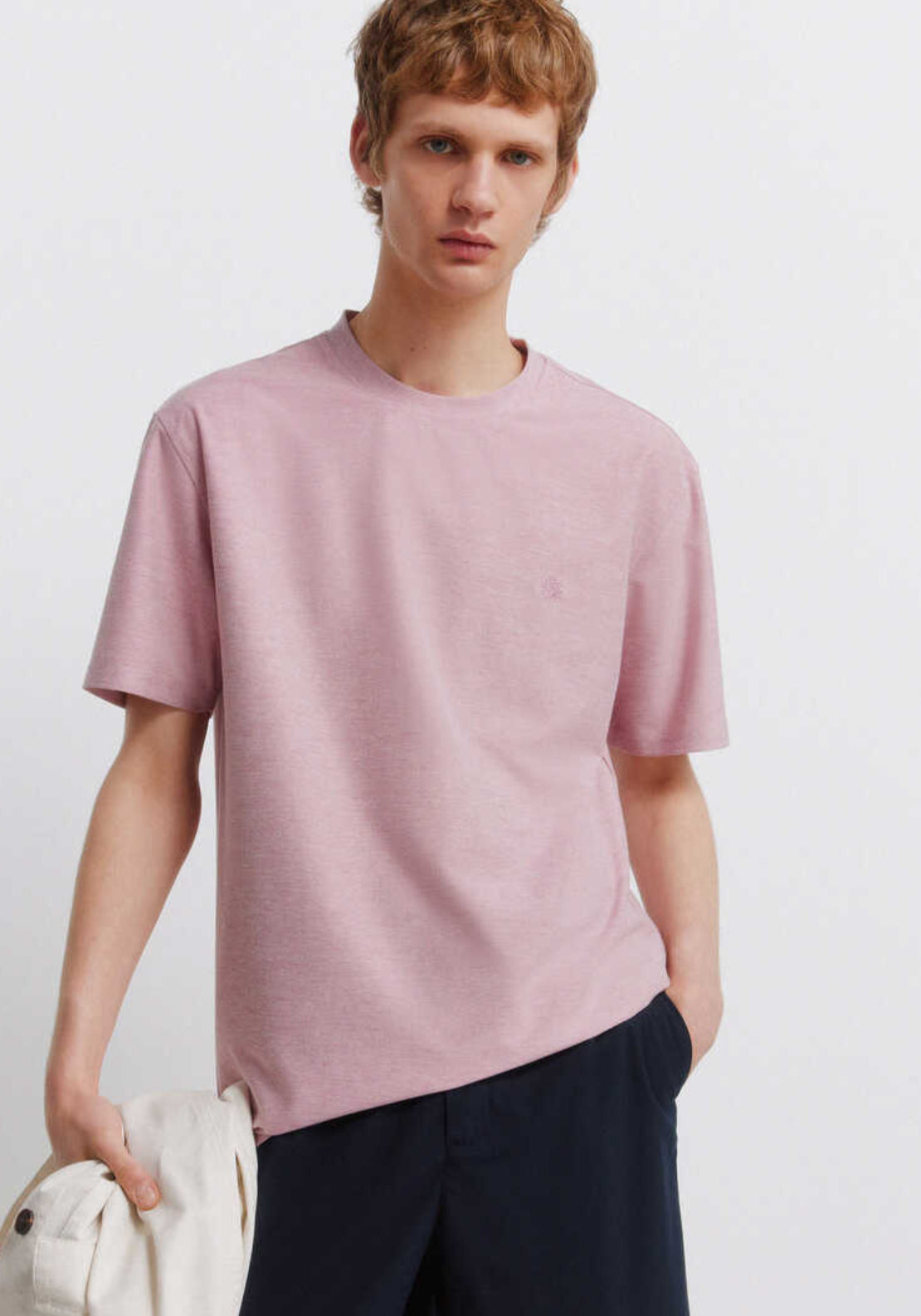 Springfield Oxford T-Shirt - Pink 1 Shaws Department Stores