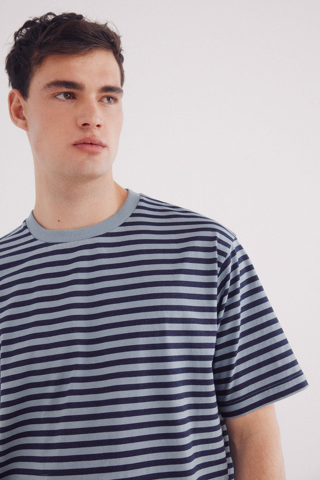Springfield Striped printed striped -shirt - Blue 7 Shaws Department Stores