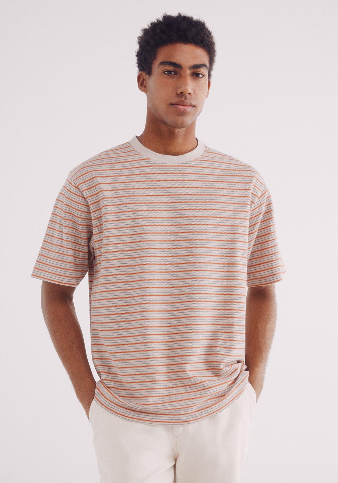 Springfield Stay Dreams Contrast T-Shirt - Orange 1 Shaws Department Stores