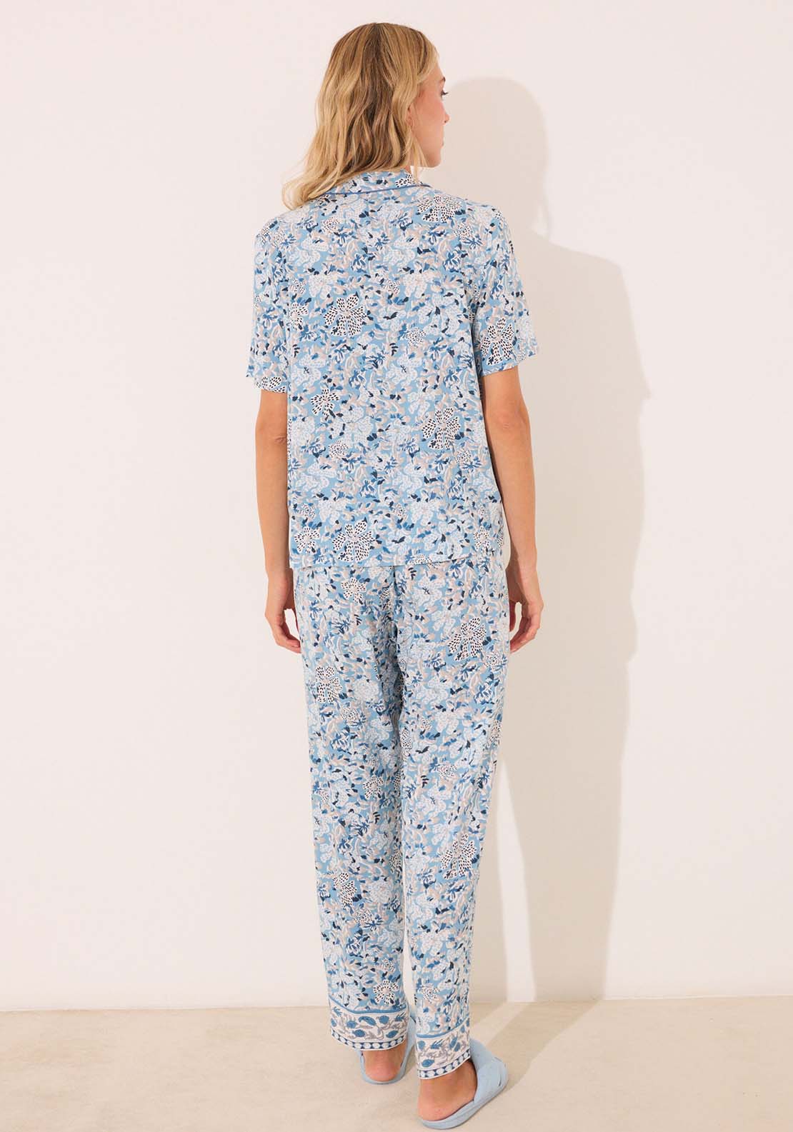 Short Sleeves Masculine Pyjama - Blue