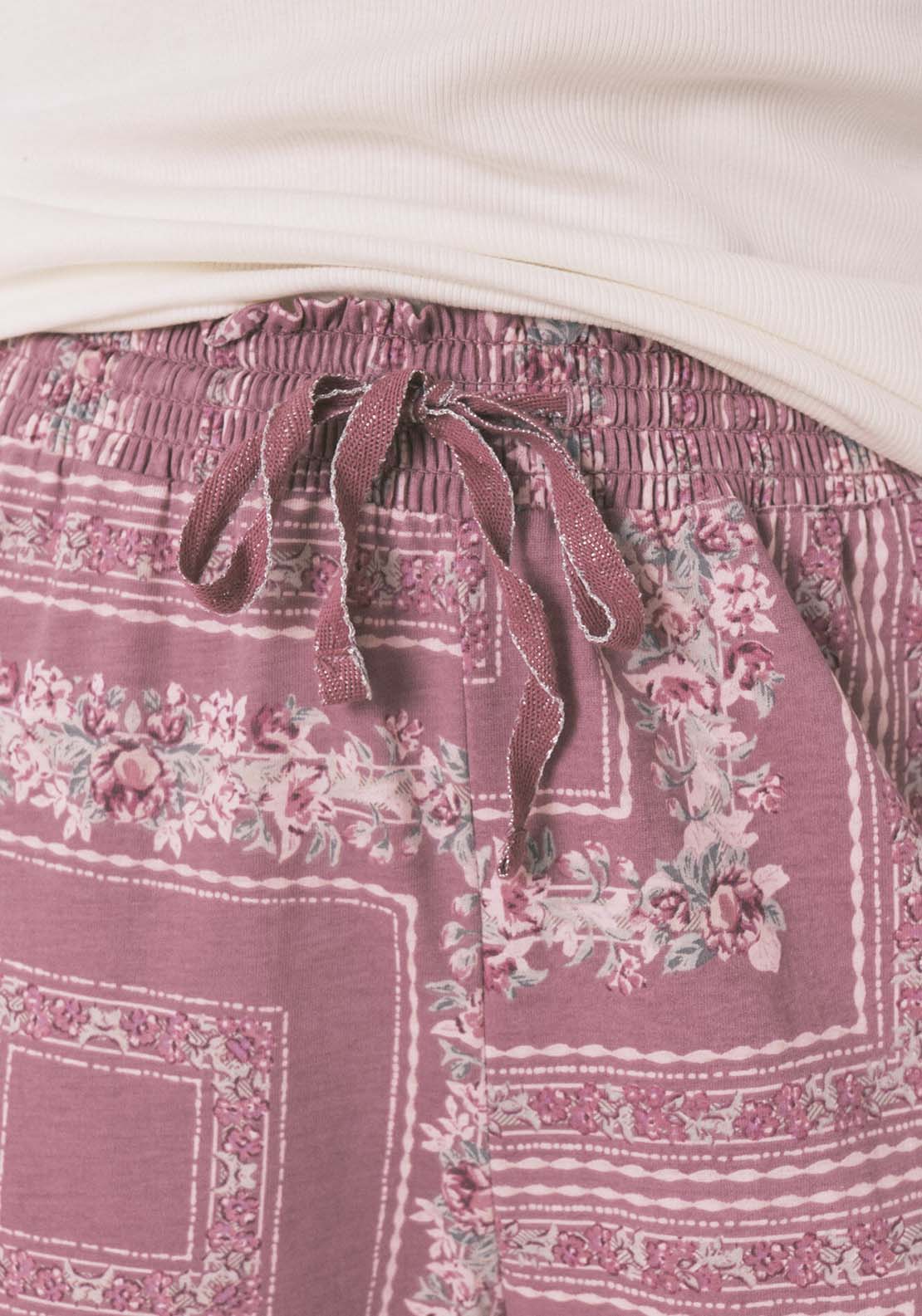 Long Sleeves Long Pant Pyjama - Ivory