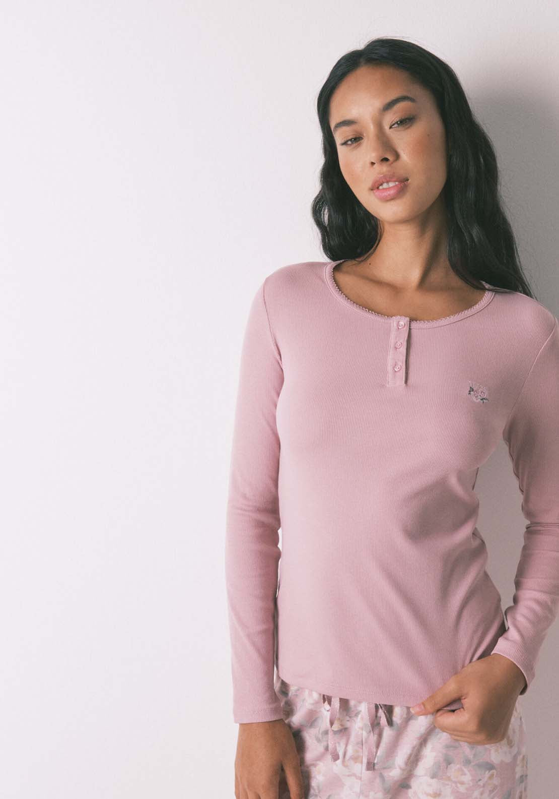 Long Sleeves Long Pant Pyjama - Pink