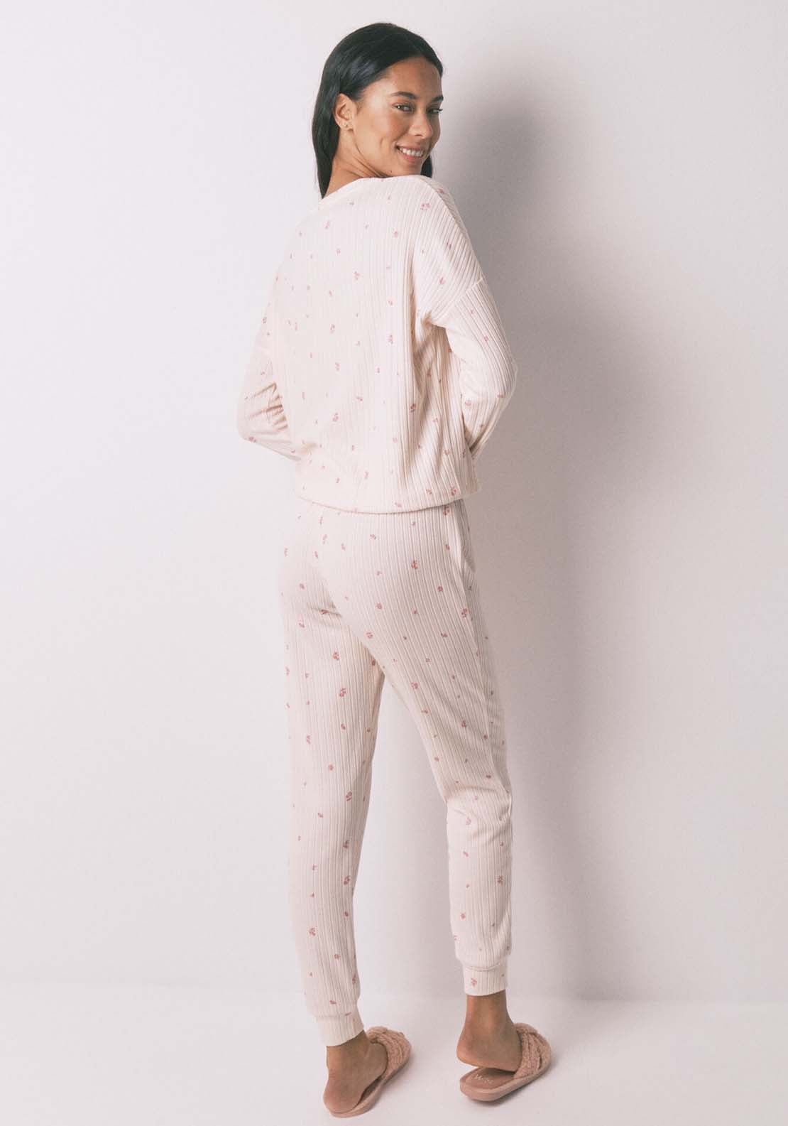 Long Sleeves Long Pant Pyjama - Pink