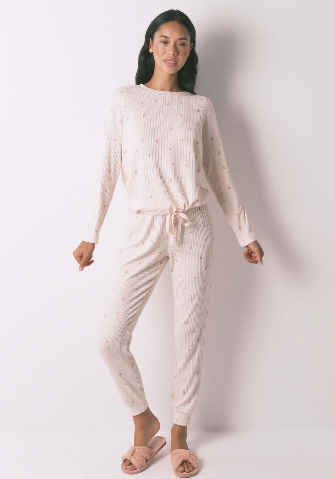Long Sleeves Long Pant Pyjama - Pink
