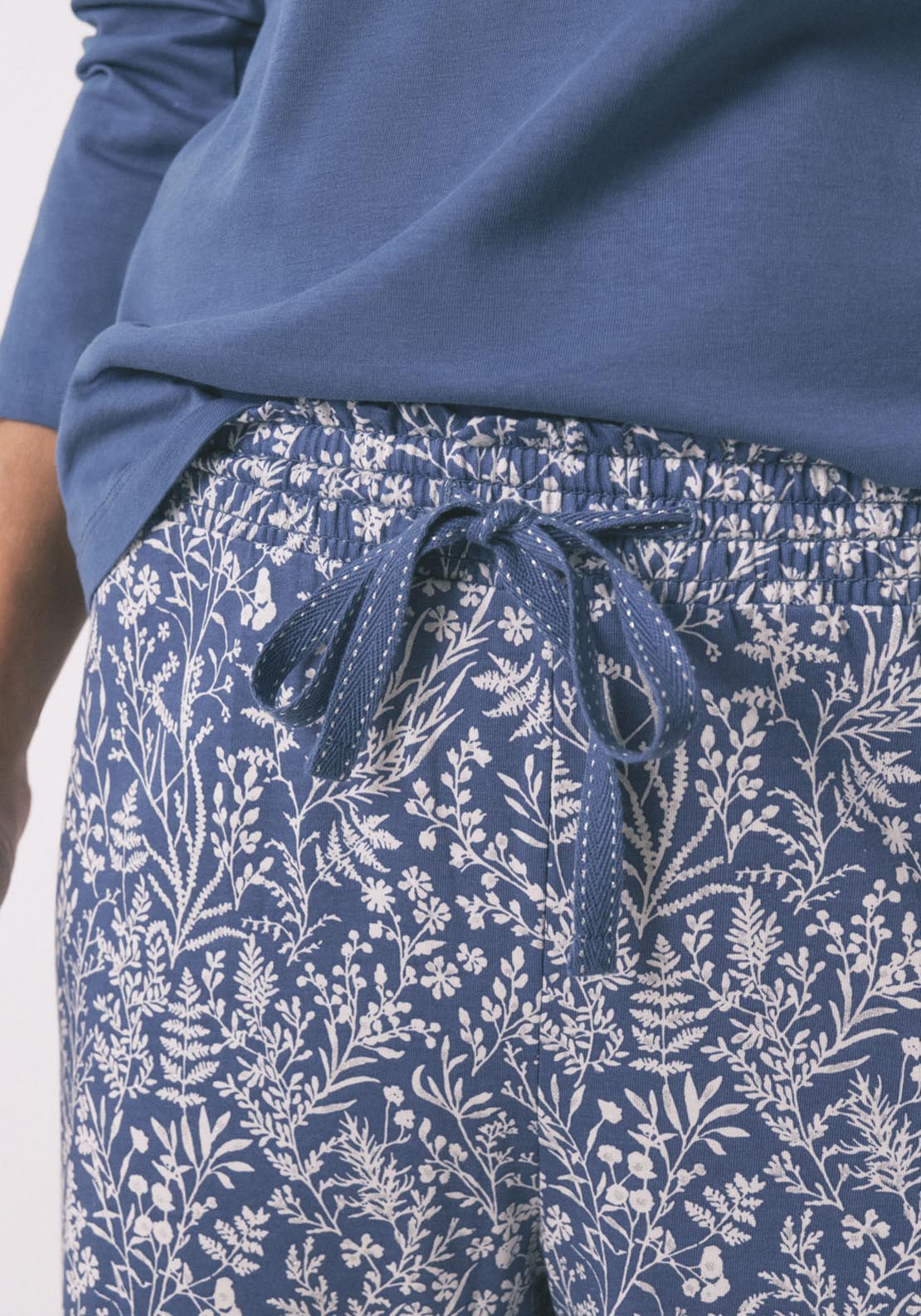 Womensecret Long Sleeves Long Pant Pyjama - Blue 5 Shaws Department Stores