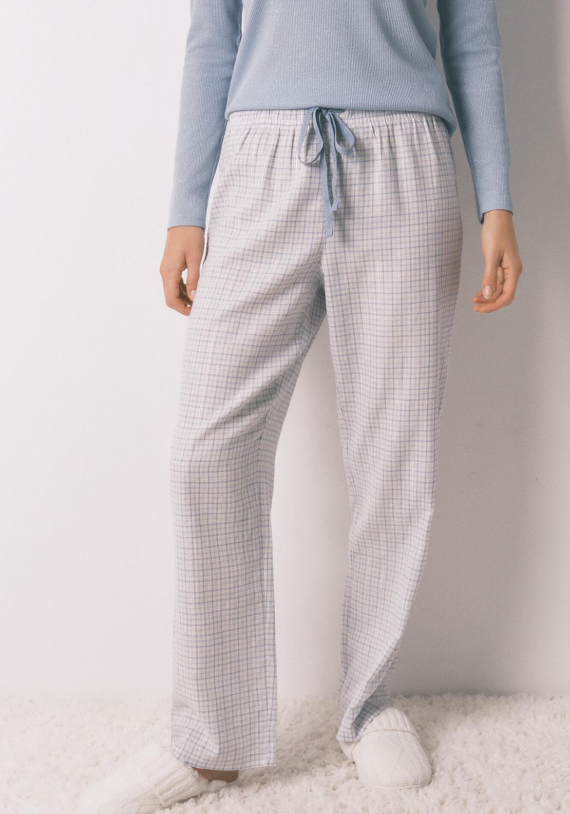 Womensecret Long Sleeves Long Pant Pyjama - Blue 5 Shaws Department Stores