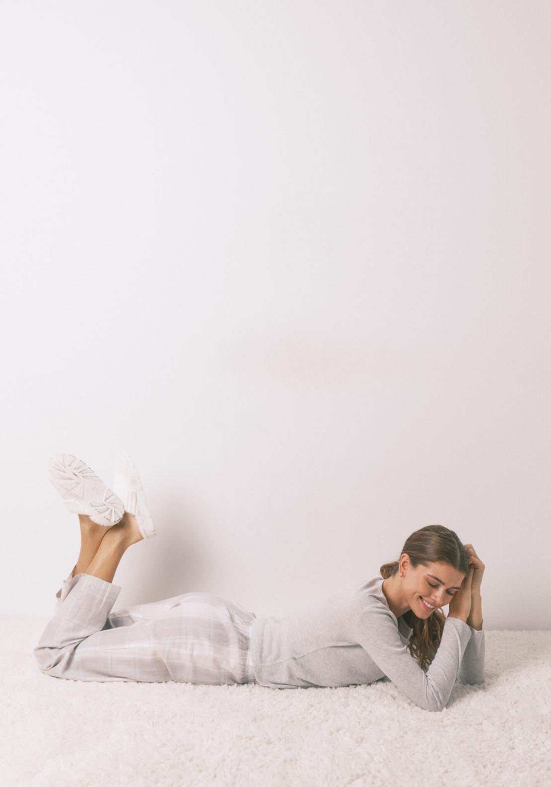 Womensecret Long Sleeves Long Pant Pyjama - Grey 7 Shaws Department Stores