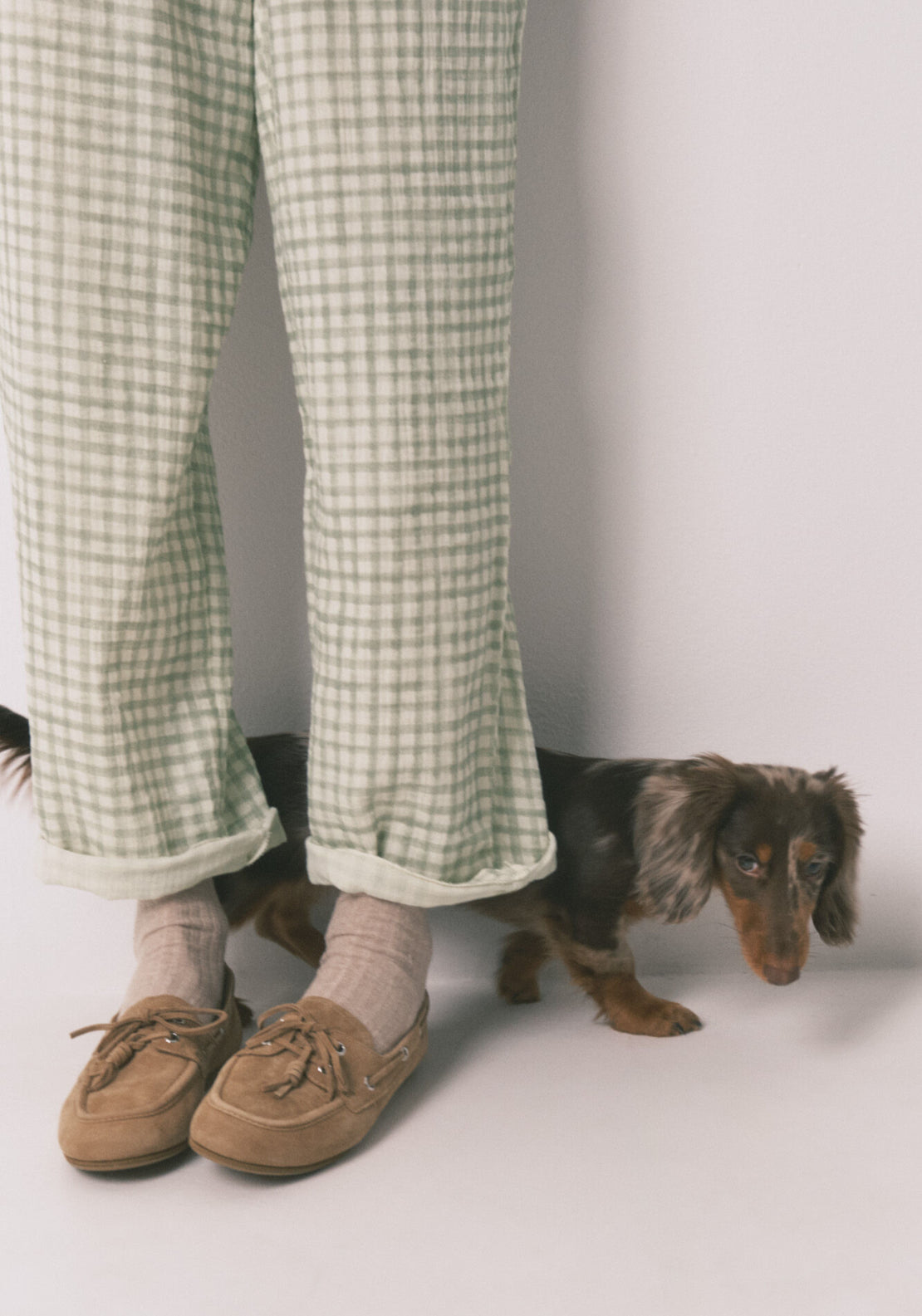 100% Cotton Plaid Classic Long Pyjamas - Green
